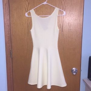 Pale yellow H&M skater dress